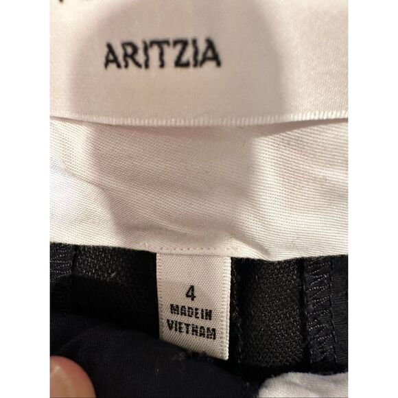 Aritzia Effortless Pant Black Cruise Linen Blend, size 4 - Picture 4 of 9